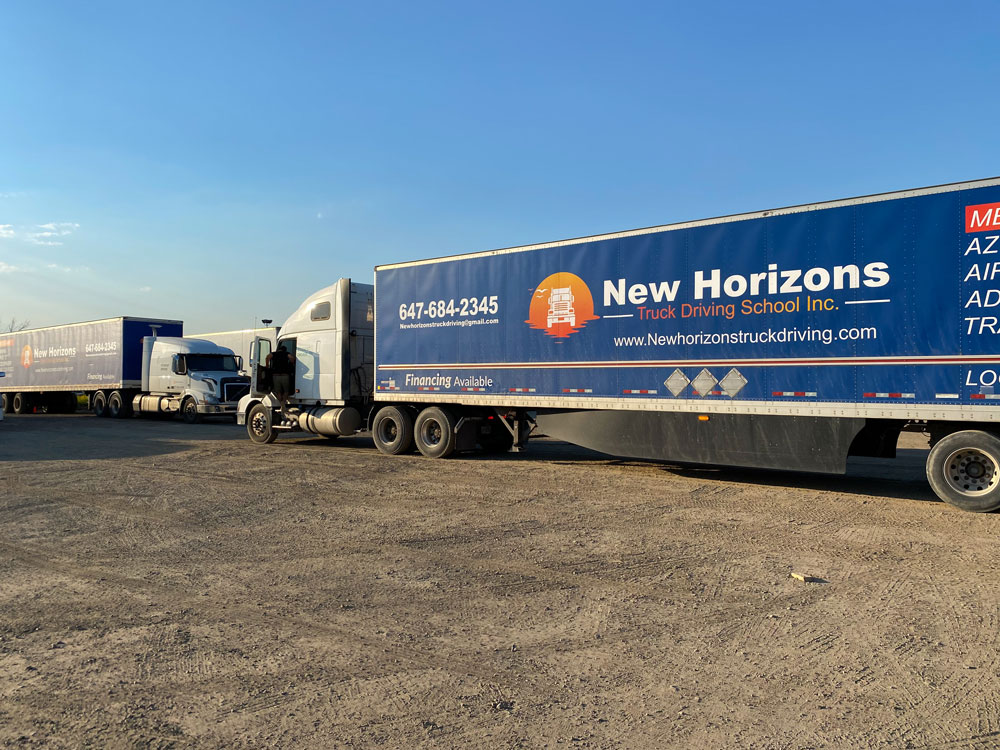 Tractor-trailer used for MELT training at New Horizons